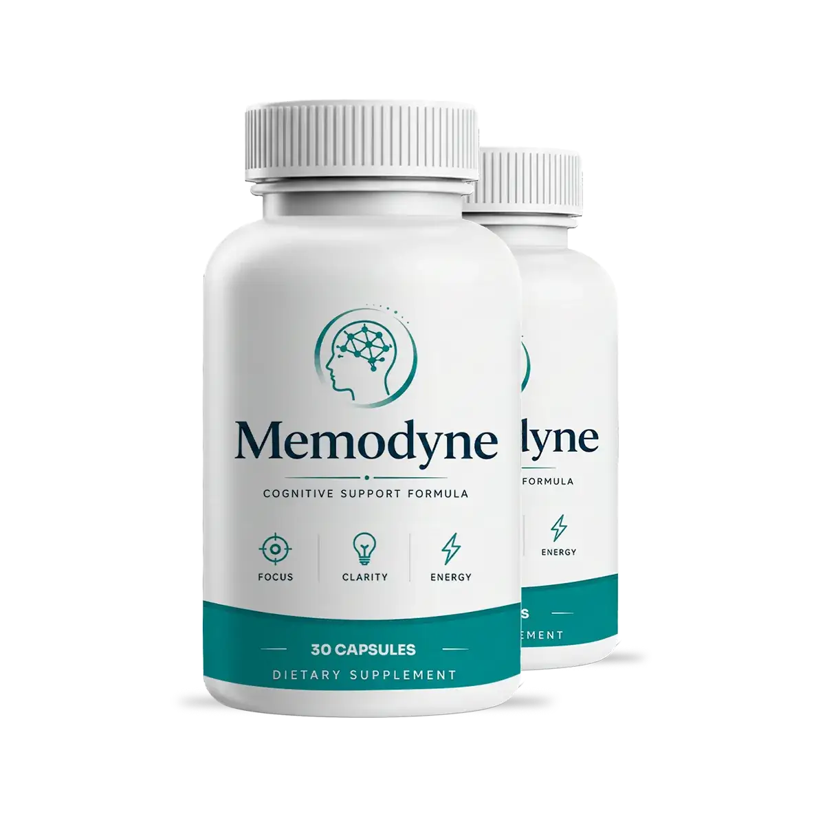 Two bottles of Memodyne, 60 day supply package